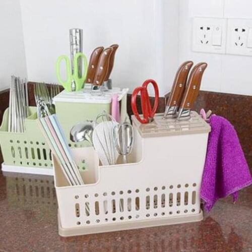 Kitchen Draining Hollow Drying Rack Chopsticks Knife Fork Holder Organizer Rack Really a great helper for your daily life. nice
