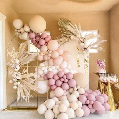 Macaron Pink Balloon Garland Birthday Kit Wedding Garland Arch Set Baby Shower Background Decoration Balloons Party Supplies
