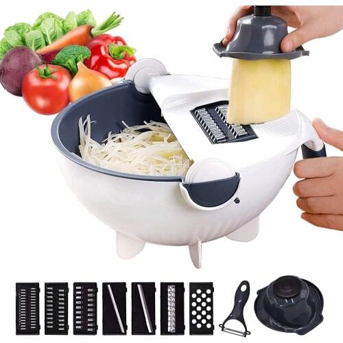 Multifunction Vegetable Slicer Cutter Drain Basket Adjustable Mandoline Slicer Potato Vegetables Shredder Grater Kitchen Tools