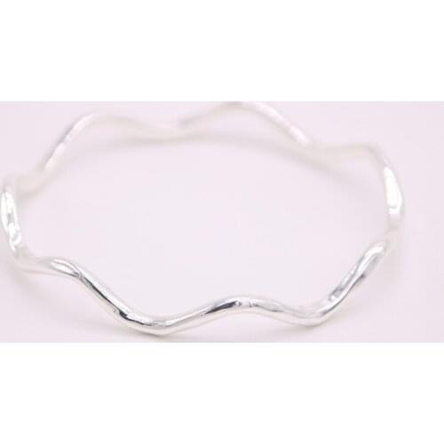 Fashion Waves of the bangles Very nice curves Bangles Lovely lady corrugated metal bangles for women