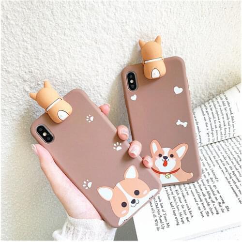 Dog Cartoon Soft TPU Case For iPhone 12 Pro MAX 11 XR X Corgi Dogs Case for iPhone XS Max 7 Plus 8 Plus 7Plus 6s se 2020 Cover