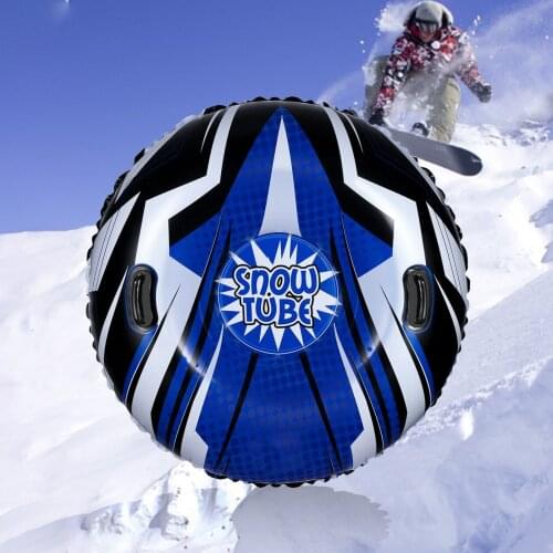 New Snow For Winter Inflatable Floated Skiing Ring With Handle Durable Snow Sled Tire Tube Kid Ski Outdoor Sports Supplies #T4G