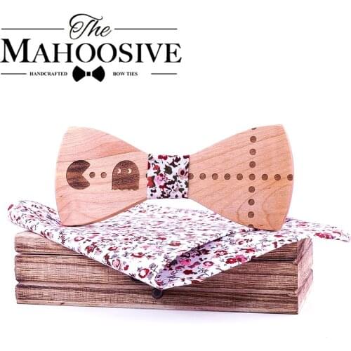 New Wood Bow tie Cartoon Bowties Men fashion decor outstanding Neckwear Casual Mens Business Bow Tie for Men party Cravat