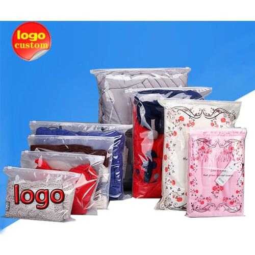 Translucent zipper clothing bag Clear ziplock bag for travel Home Storage plastic packaging toy shirt pants skirt backpack quilt