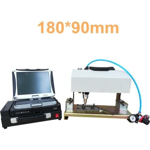 Portable Marking Machine For VIN Code Pneumatic Dot Peen Marking Machine 180*90mm Support Windows XP/ WIN 7 110/220V
