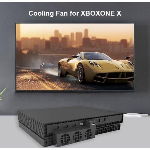 Portable Temperature Control USB Cooling Fan for Xbox One X Game Console Controller External 3 Fans Ventilador Smart Cooler