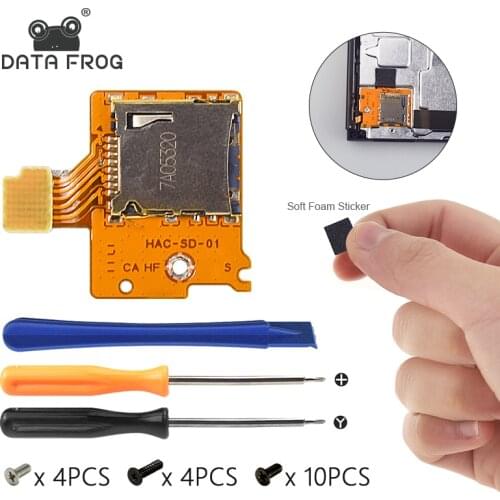 Data Frog Micro SD-Compatible Card Slot for Nintendo Switch NS TF Card Slot Socket Board Replacement for Nintendo Switch Console