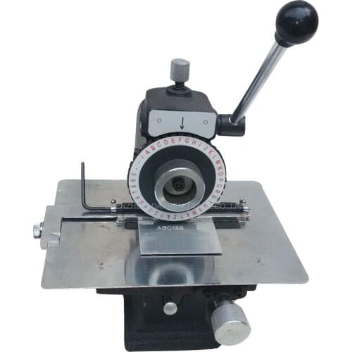 Manual Nameplate Marking Machine semi-automatic pressure plate smashing card embossing machine tool Marking Machine