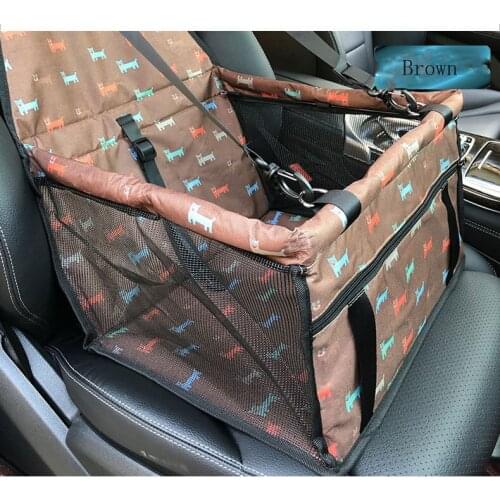 LeChong Pet Double Padded Travel Goods Mesh Hanging Bag Oxford Cloth PVC Foldable Dog Pad Blanket Safety Pet Car Seat