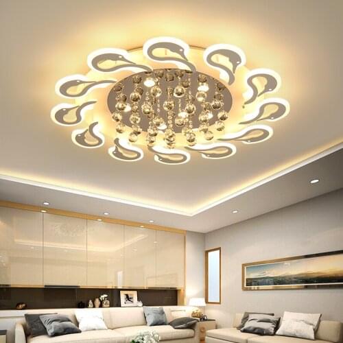 LED ceiling light fixture with remote controller modern chandelier ceiling lamp for living room luminarias for ceiling