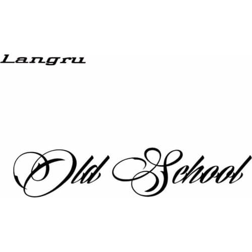 Langru 14.6CM*3.1CM Old School Personaily Vinyl Decal Decorate Window Decal Car Sticker Accessories Jdm