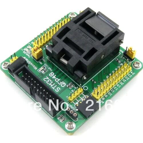 STM32-QFP48 QFP48 LQFP48 STM32F10xC STM32L15xC Yamaichi IC Test Socket Programming Adapter 0.5mm Pitch