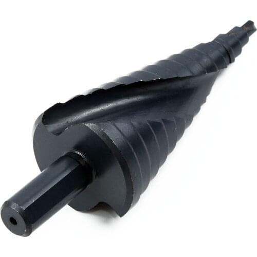 1Pcs 4-32mm HSS Spiral Step Cone Drill Bit Titanium Nitride Coated Cone Drill Bits Wood Metal Hole Cutter Core Drilling Tool