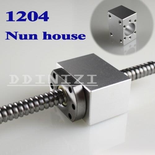1pcs SFU1204 Ballscrew Nut Housing Aluminium Mounting Bracket For CNC Ballscrew Ballnut