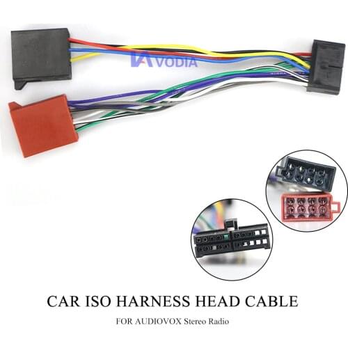 15-108 ISO Wiring Harness For Audiovox AEG Clatronic Foryou Mystery Prology Elenberg Radio Wire Adapter Plug Connector Cable