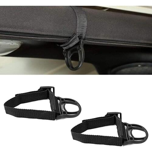 2Pcs Roll Bar Coat Hook Holder Clothes Hanger Car Inner For Jeep Wrangler JK JL 2007-2018