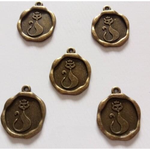 Hot 20pcs 23x19mm Vintage Kitten Charms Fit Making Necklace/Bracelet/Sweater Chain Pendant Fashion DIY Jewelry Accessories