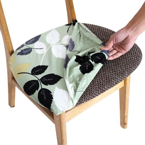 2020 Printing Chair Covers for Home Decoration Wedding Banquet Hotel Elastic Stretch Dining Chair Seat Cover