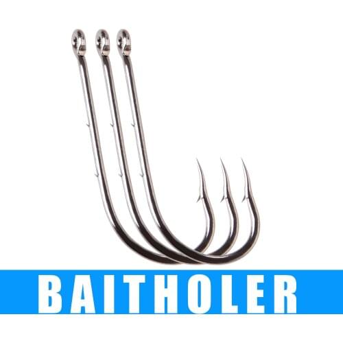 3 packs Size 5# 6# 7# 8# 9# 10# 11# 12# 14# 16# Fishing HOOKS BAITHOLER Fresh water High Carbon Steel Barbed Hook carp hook