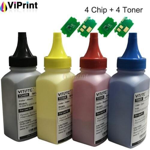 4 x Refill Cartridge Chip Toner Powder kit For Kyocera M5521cdw P5021cdw P5021cdn M5521 P5021 Printer TK-5230 TK5230 TK 5230 EUR