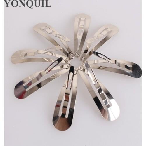 40 MM Iron Snap Hair Bow Clips DIY Hairpins Girl Clips BB Clips DIY Hair Accessories 300Pcs/Lot Wholesale SYHC11