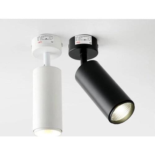 AC220V Opvouwbare 360 ° Draaibare Led Downlighters Opbouw Cob Led Plafond Spot Verlichting 7W10W12W Lampen Achtergrond