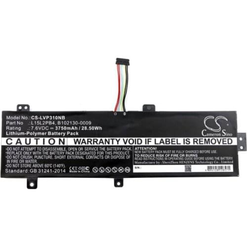 Cameron Sino 3750mAh battery for LENOVO ideapad 310 15" Touch 310-15ABR 310-15IKB 310-15ISK B102130-0009 L15L2PB4