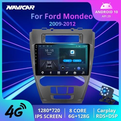 2Din Android10 Car Radio For Ford Fusion Mondeo Mustang 2009-2012 GPS Navigation Stereo Receiver Car Video Car Multimedia Player