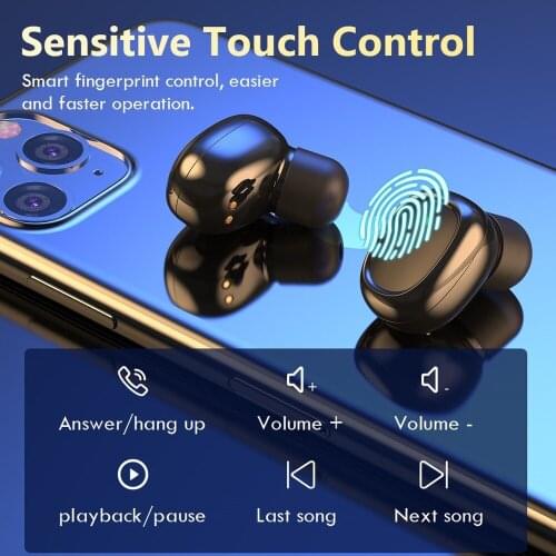 Bluetooth 5.0 Earphones 2200mAh Charging Box Wireless 9D Stereo Sports Waterproof Earbuds Headsets With Microphone G5S TWS