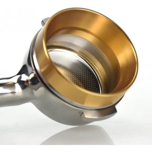 Breville Delonghi Krups Coffee Dosing Ring Aluminum Espresso Coffee Dosing Ring Funnel 51mm 54mm 58mm Portafilters Coffee Ring
