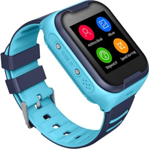 Childrens Smart Watch Digital Touch Screen Photo Camera Waterproof 4G GPS Locator Video Call Phone Watch Gifts for Boys Girls