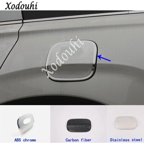 For Hyundai Santa Fe Santafe 2019 2020 2021 Car Sticker Styling Dedicate Gas/Guel/Oil Tank Cover Cap Lamp Frame Trim Part 1pcs