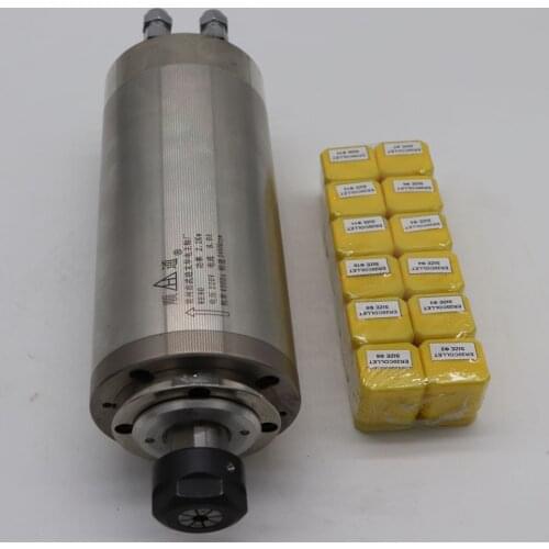 CNC milling spindle ER20 2.2KW water cooling spindle+12 pieces ER20 collet
