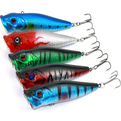 KKWEZVA Promotion 5 Colors Fishing Lures Crankbait Minnow Hooks Crank Baits 9cm 12g poper lure topwater