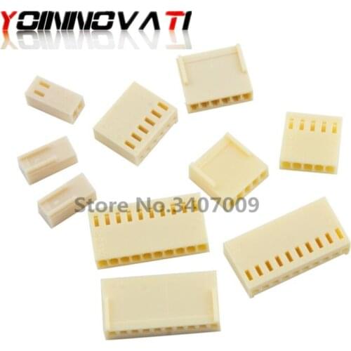 50pcs 2510-Y KF2510 Connector Shell Plug HOUSING Plastic PITCH Female 2.54MM 2P/3P/4P/5P/6P/7P/8P/9P/10P/11P/12P for PCB Board