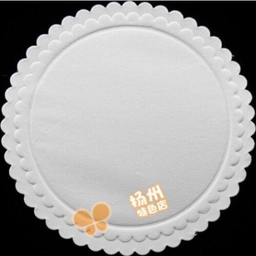 Free shipping Lace white lace coasters hotels restaurant disposable paper coasters 8.5CM Spot