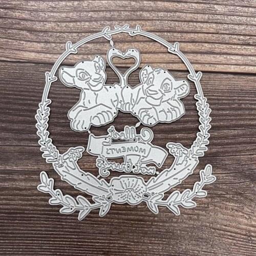 Metal Cutting Dies Lions Embossing Scrapbooking Stencil Craft Die Cut For DIY Card Handmade