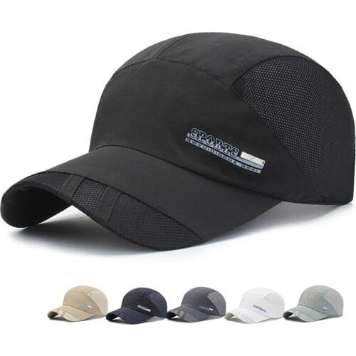 Fashion Mens Summer Outdoor Sport Baseball Hat Running Visor Cap Hot Popular 2020 New Cool Quick Dry Mesh Cap