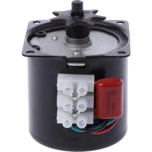 220V AC Egg Turner Motor Incubator Engine Reversible Geared Components 2.5r/min