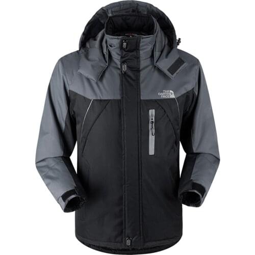 2021 Winter Jacket Men Coat Waterproof Hooded Zipper Warm Outdoor Sportswear Fashion Windproof Male Lightweight Coat