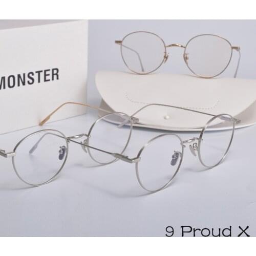 Korea GM Round metal Prescription Eyeglasses Frame GENTLE 9 Proud X Optical glasses frame Men Women Reading glasses