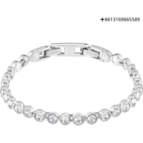 HERO Original Copy High Quality 1:1 SWA Inlaid Cubic Zirconia Plated Platinum Bracelet With Logo Free Envelope Mail