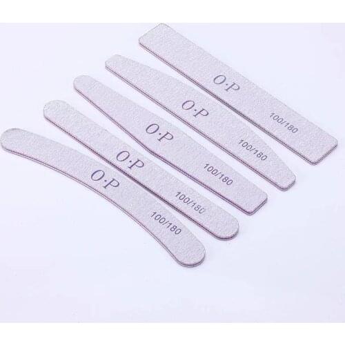 Sandpaper Nail File Lime 100/180 Double Side Sanding Buffer Block Set Grey Nail Files For UV Gel Polish Manicure Tool