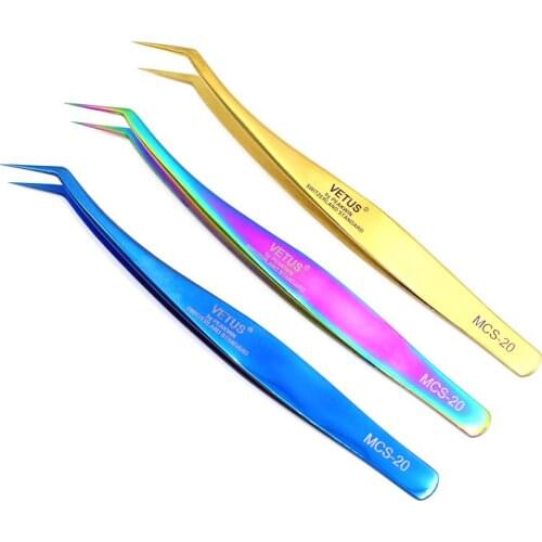 VETUS MCS Ultra Precision Makeup Tweezer Anti-static 3D/6D Volume Tweezer For Eyelash Extension