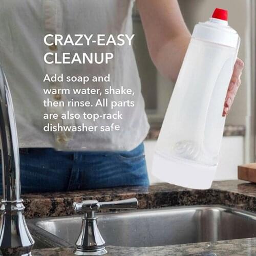 Useful Hand Batter Dispenser Mixing Bottle Cupcake Muffin Tool Pancake Waffle Batter Shaker Bottle Kitchen Tools with Scale