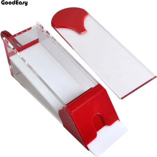Transparent Acrylic Card Shoe card shuffler Ordinary Red 8 packs Pokers Manual Card Shoe with Cover Red Dealer