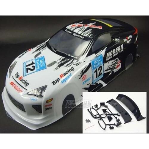S066 LFA 1/10 1:10 PVC painted body shell for 1/10 RC hobby racing car 2pcs/lot free shipping