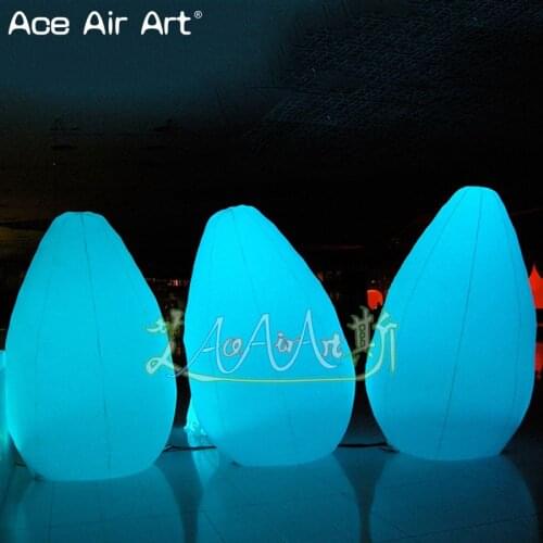 High quality LED inflatable easter decorations,lighting easter inflatable eggs for promotion