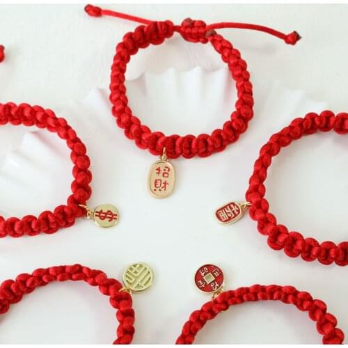 Hand-woven Bell Jewelry Pet Neck Circumference Longevity Lock Good Luck Fashion Cat Necklace Adjustable Red Cord Dog Collar Deco