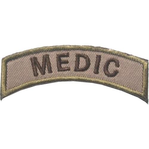 Wholesale MEDIC Embroidered Patch Tactical Morale Badge iron on Armband Patch for Cap/Jacket/Backpack and clothing